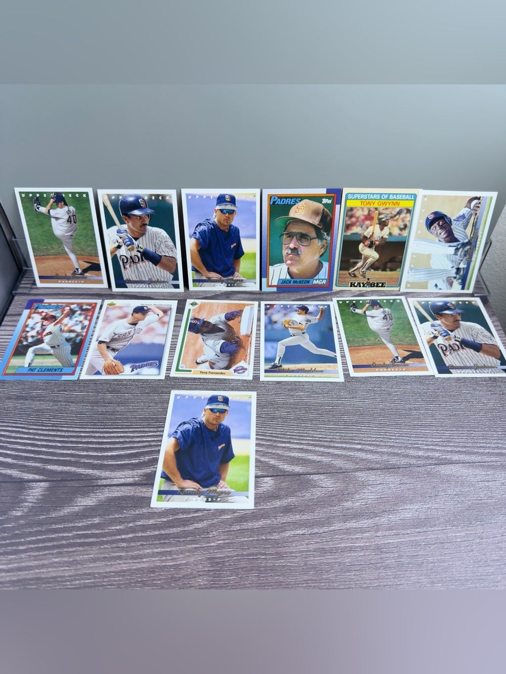 San Diego Padres Baseball Card Lot (13) Tony Gwynn Benes Jackson Upper Deck